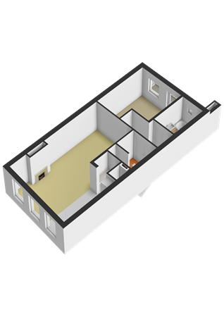 Floorplan - Albert Cuypstraat 194-3, 1073 BL Amsterdam